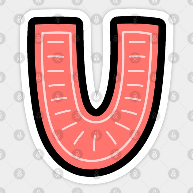 Letter  U - Forest Alphabet Sticker by giftideas